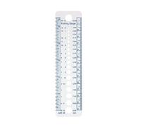 ECMQS Knitting Needle Gauge Geometric Template Ruler Knitting Needle Measure Tool with INCH/CM/MM Scales Gauge Ruler Measuring Tool