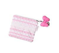 ECMQS Korean Aesthetic Beauty Cosmetic Bag Breathable Cloud, A | Quilted Stitched Design Ergonomic Korean Beauty Pouches Soft Travel Makeup Organizers for Women and Girls