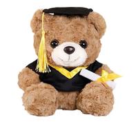 ECMQS Lovely Doctor Bear Plush Toy with Doctor Hat, Soft PP, Design B | Soft PP Cotton Filling, Stuffed Animals for Graduation Ceremony; 2026 Motivational College Graduates
