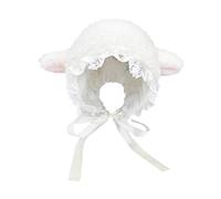 ECMQS Lovely Lamb Bucket Hat with for Babies Adults, Beige M
