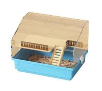 ECMQS MultiFunctional Hamster House with Removable Base Clear Designs Ventilated Pet Cage Shelter Place for Gerbils Clear Hamster Habitat with Accessories