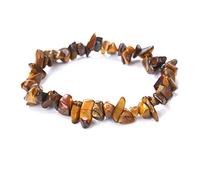 ECMQS Natural Gemstones Bead Chakras Crystal Chip Stone Color Gravel Bracelets for Yoga Prayer Protections Gemstones Beads Wristband Bangle