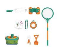 ECMQS Nature Observation Toy Set with Goggles, 10 piece set | Catching Play with Goggles Binoculars Cards and Catching Tools for Park Days and Family Time