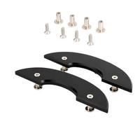 ECMQS Nose and Tail Guards for Skateboards During Routine Riding | Black Polyurethane Construction Forms a Focused Buffer At the Nose and Tail Areas At Both Ends of the Board