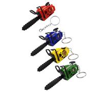ECMQS Of 4 Simulation Chainsaw Toy Keychain for Imaginative Play