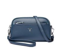 ECMQS On the Go Shoulder Crossbody Bag with Triple, Blue