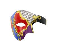 ECMQS Phantoms Half Masquerades Masked, Black p1urple red