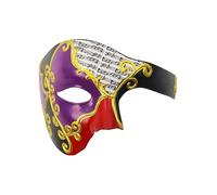 ECMQS Phantoms Half Masquerades Masked, Black red
