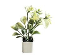 ECMQS Planter Plant Accent, C | 1: 12 Scale Doll House Scene Faux Greenery Decor Piece for Balcony Shelf Styling, Collector Use