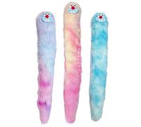 ECMQS Play Toys with Soft Long-Pile Texture | 3-Piece Pastel Assortment for Indoor Carrying, Pawing, Batting, and Gentle Toss Games At Home