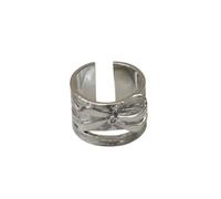ECMQS Practical Metal Braided Rings Trendy Metal Braided Adornment for Those Who Love Distinctive Styles Everyday Wear