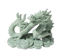 ECMQS Realistic Rosin Dragon Decoration for Marine Park Decoration Craft Sculpture Improves the Environment of the Fish Cistern Realistic Polyp Barrier Fish Cistern Deck