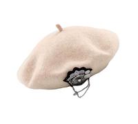 ECMQS Reception Team Wool Blend Cap for Professional Uniform | Wool Blend Round Hat for Women Everyday Wear and Official Ceremony Professional Uniform Accessory