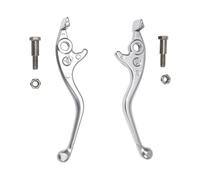 ECMQS Replace Brake Lever Pair Compatible with Tutto Tuttio, Silver | Aluminum Alloy Construction, Left and Right Replacement Pair, Distinct Curved Lever Shapes with Rounded Ball Ends
