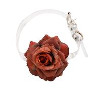 ECMQS Rope Three-Dimensional Flower Necklace for Women Personality Choker Chain Exaggerated Pendant Neck Jewelry Pieces Flower Necklace Necklaces for Women Floral Choker Chain Fashion Jewelry Unique