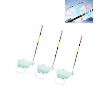 ECMQS Sensitivity Fishing Bites Alarm with Rod Tip Detection | High Sensitivity Electronic Alarms Device with LED Light and Sound for Night Fishing Float Bites Alerts