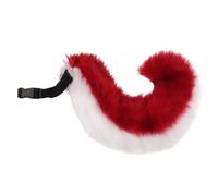 ECMQS Shiba Inu Tail Cosplay Accessory with Detachable, Red and white | Practical Polyester Costume Decoration for Cosplay Party Tail Accessory with Secure Fastening for Anime Conventions