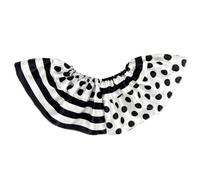 ECMQS Stage Costume Neck Accessory Clown Looks, Black and white