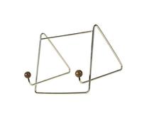 ECMQS Stainless Steel Tablet Stand for Pad and Reading with Wood Structure Not Require Assembly Bookstand for Tablets