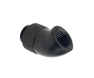 ECMQS The 45 degree water cooling angle adapter connector made of metal improves the pressure-resistant metal connection adapter