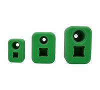 ECMQS Tool Drawer Socket Organizer 3 Piece Plastics Ratchet, Green
