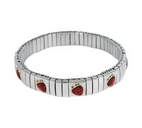 ECMQS Trendy Cherrys Strawberry Fruit Design Adjustable Italian Craftsmanship Comfortable Jewelry for Women Girls Fruit Charm