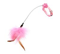 ECMQS Trick Colar Exercise Toy Training Toy Multipurpose with Bells Feather Wand Hands-Free Self-entertaining Collars with Bells