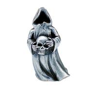 ECMQS Type Specter Skull Shape Metal Paracords, White copper plate