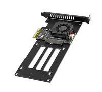 ECMQS U.2 SSD Cooling Adapter Card with PCIe Interface, SFF-8639 NVMe Converter Board for Desktop Computer Data Analysis Storage Work Drive Converter