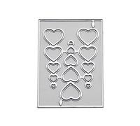 ECMQS Waterdrop Cutting Dies Wedding Invitation Star Heart Love Metal Cutting Dies Stencil Molds for the Maker