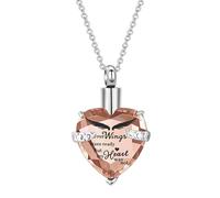 ECMQS Wearable Memorial Necklace for Pet Owners, Rose Gold