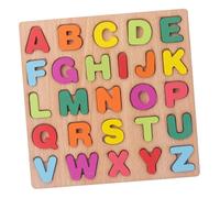 ECMQS Wooden Alphabets Puzzle Toy for Kids, Square letter board