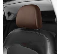 ECMWFPEJT 2Pcs Car Headrest Covers for Alfa Romeo MiTo 2008-2013, Leather Car Seat Headrest Protector, Elasticated Front Rear Row Protective Cap Set,Front row-B