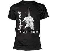 ECN Discharge 'Never Again' Men T Shirt Black