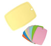 ECO 1 Pc Plastic Chopping Board with Deep Drip Juice Groove | 5MM Thick Non Slip Cutting Boards for Kitchen |Ideal Kitchen Chopping Board for Meat, Fruits & Vegs (Yellow)