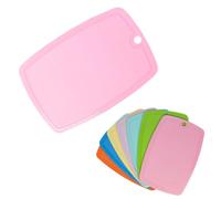 ECO 1 Pc Plastic Chopping Board with Deep Drip Juice Groove | 5MM Thick Non Slip Cutting Boards for Kitchen |Ideal Kitchen Chopping Board for Meat, Fruits & Vegs (Pink)