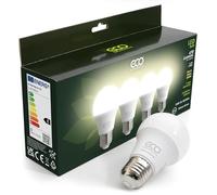 ECO 40W Equivalent E27 Screw Energy Saving LED Light Bulb, Low Energy 4.2W LED, 470 Lumens, Warm White 3000K, Non-Dimmable, 15,000Hrs Lifetime.
