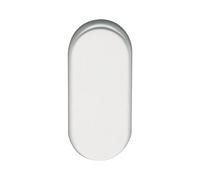 ECO 5030010247 Blind rosette BL, 70 x 33 x 7 mm, anodised aluminium Silver, stainlesssteel