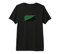 Eco-Anarchism Flag Textless Solarpunk Activist Grunge Premium T-Shirt