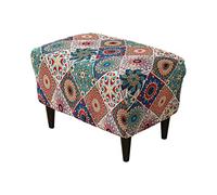 Eco-Ancheng Stretch Ottoman Cover Rectangular Storage Ottoman Slipcover Footrest Stool Covers Ottoman Slipcovers for Foot Stool with Nonslip Elastic Bottom