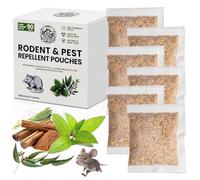 Eco and Heron Mouse Repellent with Peppermint Oil, Mice & Rat Repellent, Natural Rodent Repellent Pouches for Indoor & Outdoor, Strong Effective Rat Deterrent for Garden, Home, Loft, Shed, Car