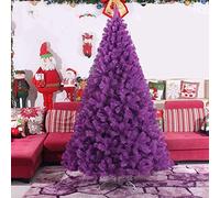 eco- artificial christmas tree full unlit purple zipper encryption tree with metal stand for christmas decorations-purple 7.9 feet fashionable