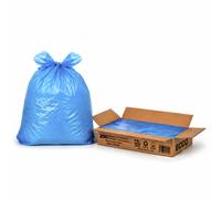 Eco Bag Medium Duty 200 Blue Refuse Bags 18 Micron Bin Bags 10Kg Strong Recycled