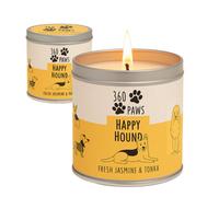 Eco Bag Scented Pet Odour Neutralising Candle Fresh Jasmine & Tonka 50 Hour Burn Time Aromaguard Technology