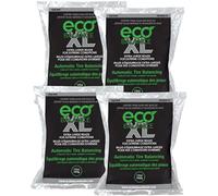 ECO Balance 12-ECOXL4 ECO XL Extreme Condition Tire/Wheel Balancing Beads - Off-Road Vehicles, Light Duty Truck Tires, (4) 12oz Balance Bead Bags, (4) Valve Caps