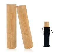 Eco Bamboo Scattering Urn - Biodegradable Scattering Tube for Ashes - Small Cremation Urn for Adult Ashes, Eco Friendly Set of 2