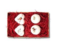 Eco Bath London Bath Bomb Set of 4 - Luxurious and Aromatic All-Natural Handmade Bath Bomb Collection, Multiple Scents Included (Christmas Spirit, Lavender, Rose, Sea Breeze, Lemon, Truly Tropical)
