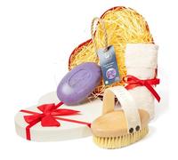 Eco Bath London Holidays Gift Set - Luxurious Bath and Body Care Collection with Natural Sisal Hand Brush, Lavender Soap on a Rope, and Organic Cotton Face Towel, Perfect for Relaxation and Pampering