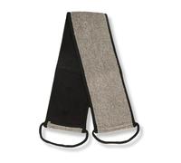 Eco Bath London Natural Sisal Hemp Back Strap Black - Premium Exfoliating Back Washer with Handles, Shower Bath Sponge Body Scrubber for Smooth Skin