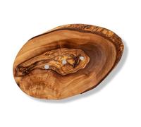 Eco Bath London Olive Wood Leaf Soap Dish - Natural Wooden Soap Dish Holder for Bathroom, Eco-Friendly Bar Soap Holder